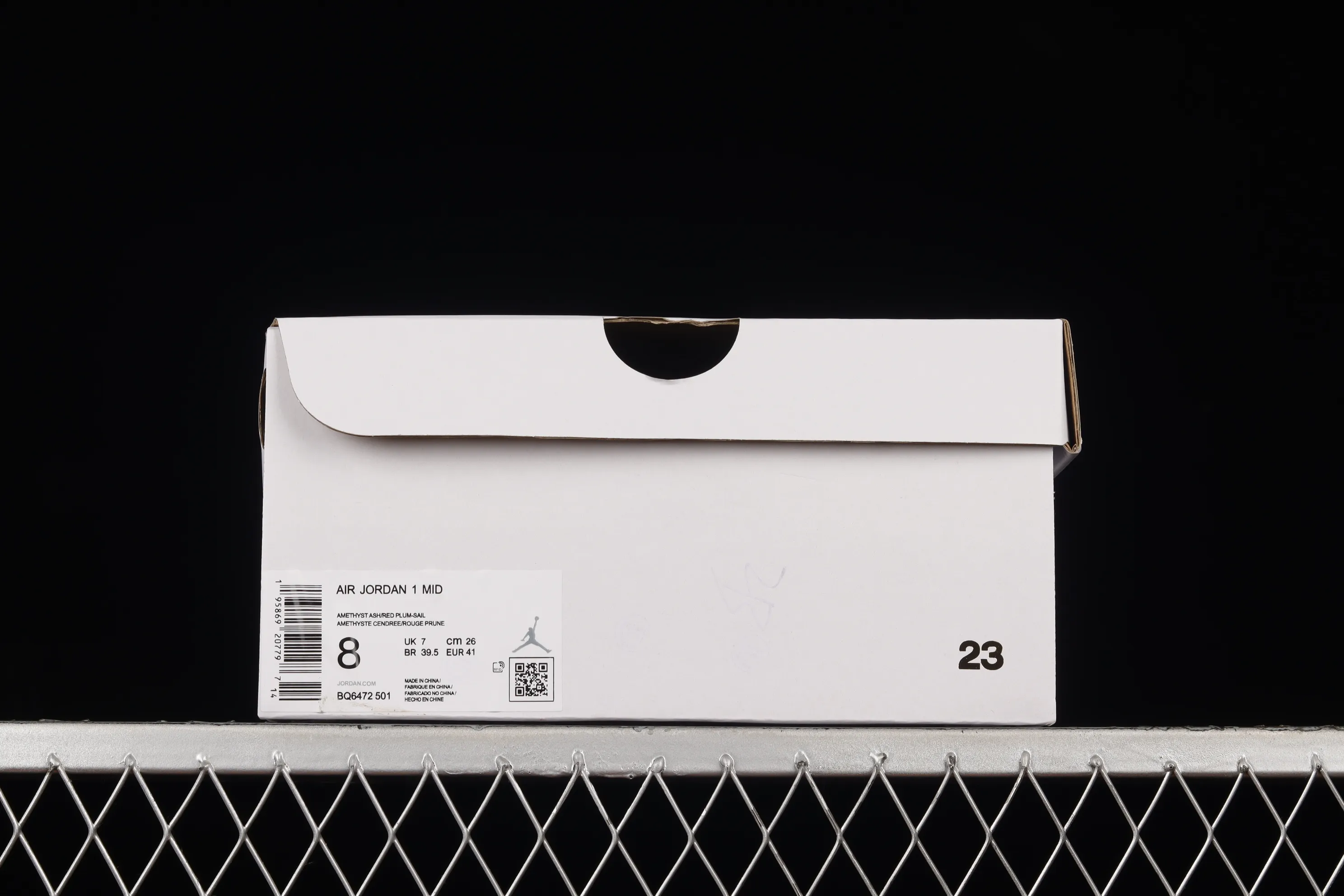 All categories Air Jordan Jordan series basketball shoes Air Jordan 1 Mid Air Jordan 1 Mid "Magenta" AJ1 Joe 1 gray purple toe BQ6472-501